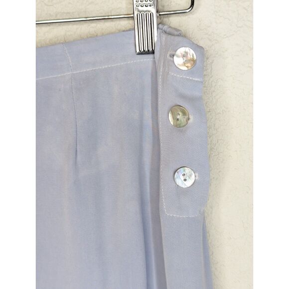 NWT Cut Loose 2 Pc Set Sleeveless Top Maxi Skirt Sz M Tencel W/ Flaw Light Blue - Picture 5 of 11